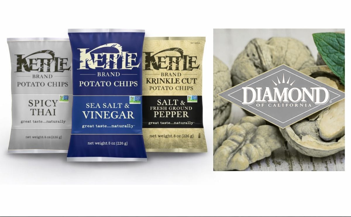 Two of the main brands of Diamond foods.