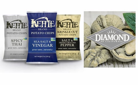 Two of the main brands of Diamond foods. Two of the main brands of Diamond foods.