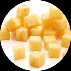 Diced potatoes