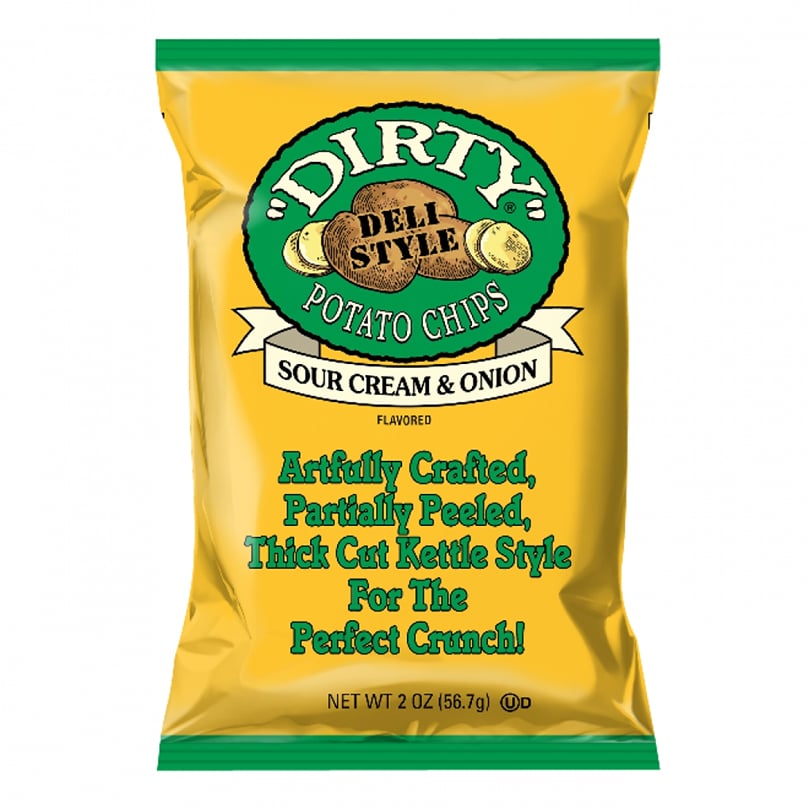 Utz Quality Foods, LLC recalls Dirty® Sour Cream & Onion potato chips as part of a precautionary action over potential Salmonella risk. Utz Quality Foods, LLC recalls Dirty® Sour Cream & Onion potato chips as part of a precautionary action over potential Salmonella risk.