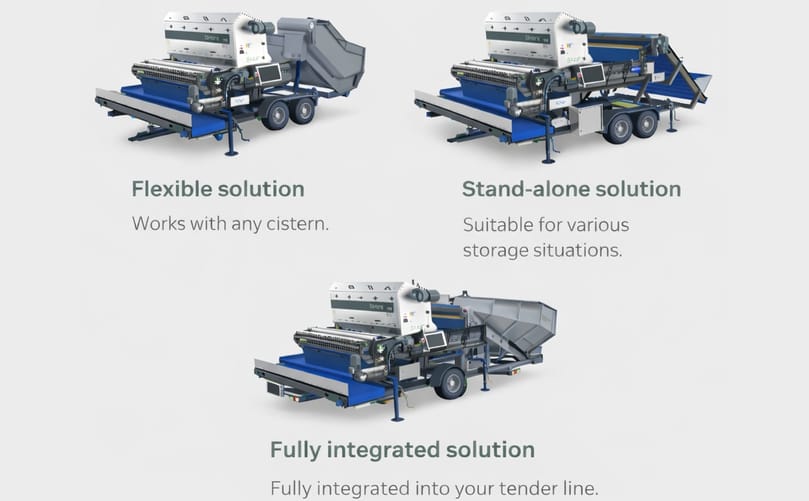 The Divider Select by Flikweert Vision International B.V. supports clean product flow during harvest with flexible, stand-alone or fully integrated configurations.