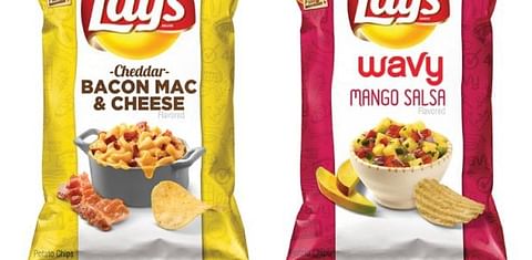 Lays finalists 2nd Do-us-a-flavor contest in the United States: Lay's Cappuccino, Lay's Cheddar Bacon Mac & Cheese, Lay's Kettle Cooked Wasabi Ginger and Lay's Wavy Mango Salsa
