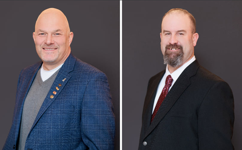 Left to right: Steve Elfering and Travis Meacham Left to right: Steve Elfering and Travis Meacham