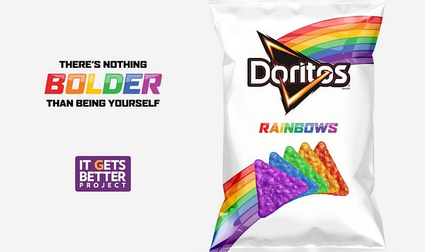Doritos Rainbow Chips, a new, limited-edition product to celebrate and support the lesbian, gay, bisexual and transgender (LGBT) community in the boldest, most colorful way possible.