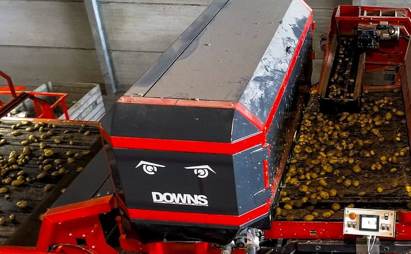 How does the DOWNS CropVision, the new generation of optical grader for unwashed potatoes, work?

