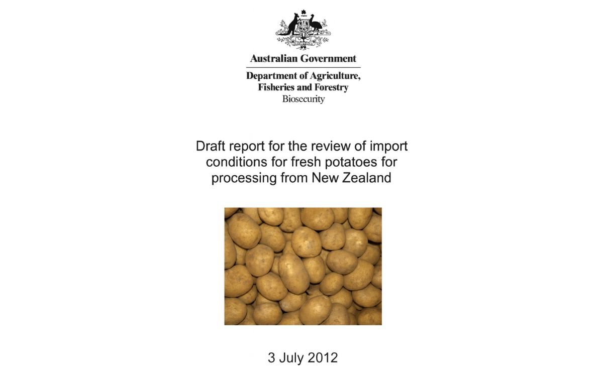 Potatoes New Zealand welcomes step towards fresh potato exports for processing to Australia