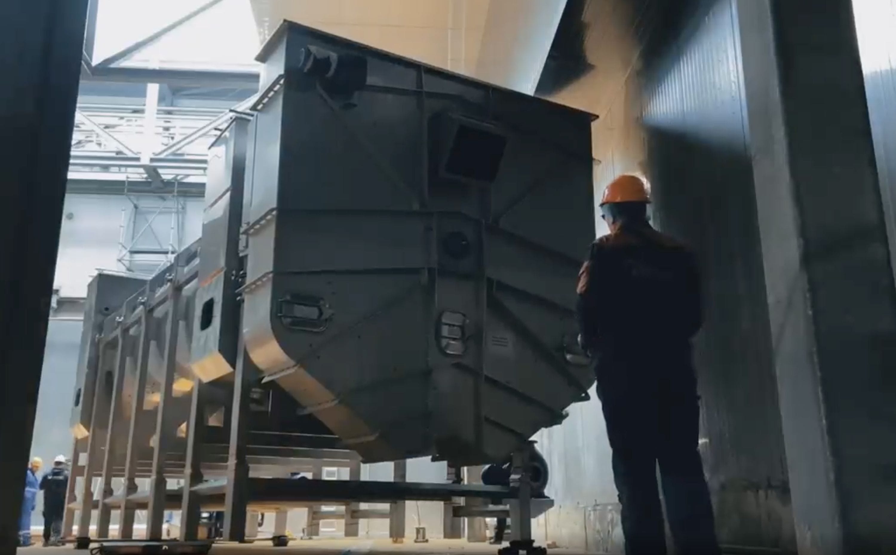 Largest ever DTS potato blancher being installed at Farm Frites Oudenhoorn