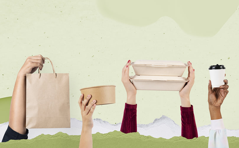Innovative compostable packaging for fruit and vegetable snacks
