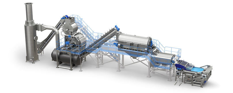 TOMRA Eco Steam Peeling Line TOMRA Eco Steam Peeling Line
