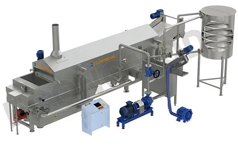 Economode Multi Product Continuous Fryer Inbuilt Economode Multi Product Continuous Fryer Inbuilt