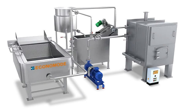 Economode Rectangular Fryer Big Size with Continuous Filter for Potato Chips