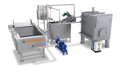 Economode Rectangular Fryer Big Size with Continuous Filter for Potato Chips