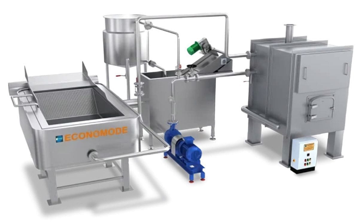 Economode Rectangular Fryer Big Size with Continuous Filter for Potato Chips