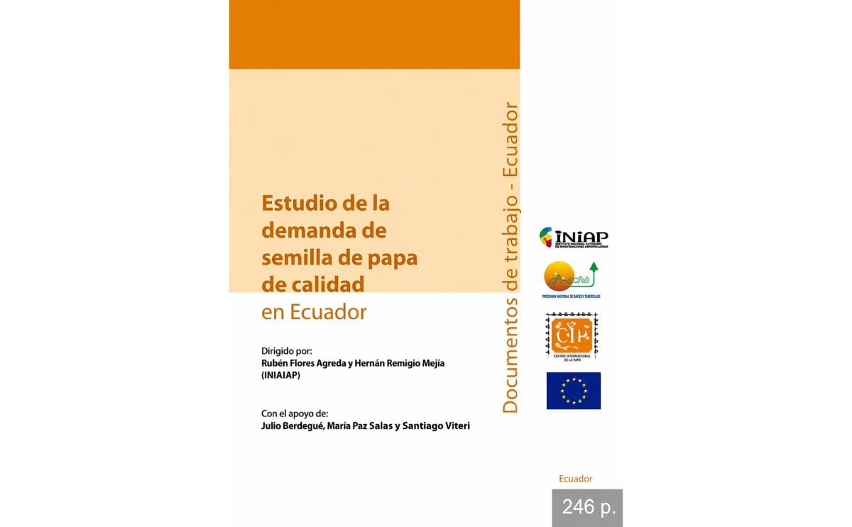 Carátula del estudio sobre semilla de calidad en Ecuador Carátula del estudio sobre semilla de calidad en Ecuador