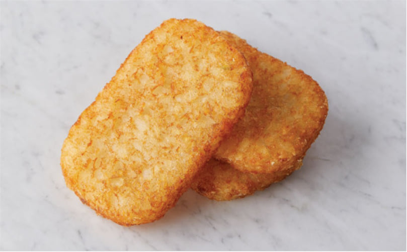 CAPTIONIQF hash brown patties IQF hash brown patties