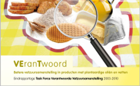 Task Force Verantwoorde Vetzuursamenstelling haalt doelstelling Task Force Verantwoorde Vetzuursamenstelling haalt doelstelling
