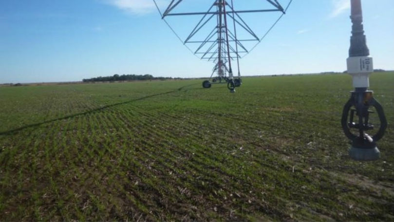 El pivot del futuro: riega, monitorea el suelo y genera energía