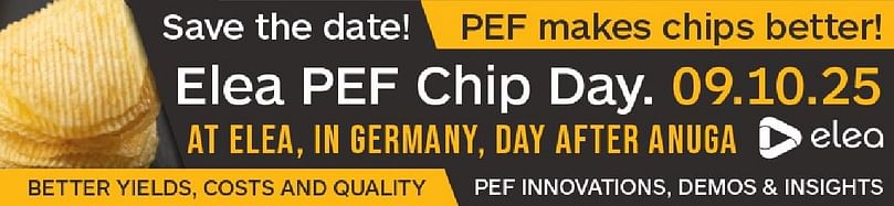 PEF makes chips better! Join us at Elea PEF Chip Day on 09.10.25 – right after Anuga! Demos, insights & Scotch tasting await. #EleaPEF #ChipDay2025 #FoodTech PEF makes chips better! Join us at Elea PEF Chip Day on 09.10.25 – right after Anuga! Demos, insights & Scotch tasting await. #EleaPEF #ChipDay2025 #FoodTech