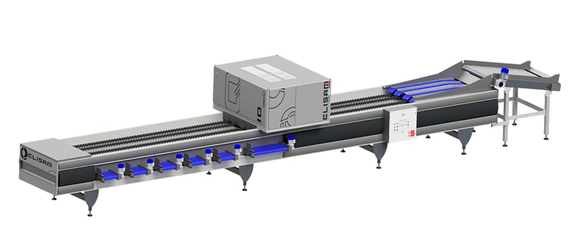 The Elisam CombiGrader combines potato and onion grading capabilities in one compact four-lane solution with automated quality inspection. The Elisam CombiGrader combines potato and onion grading capabilities in one compact four-lane solution with automated quality inspection.