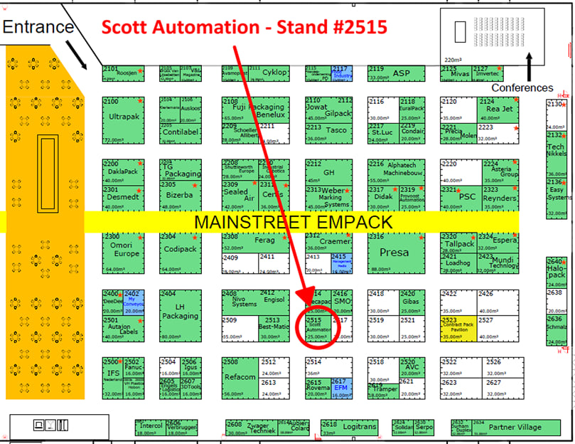 Scott Automation stand at Empack Ghent 2022 Scott Automation stand at Empack Ghent 2022