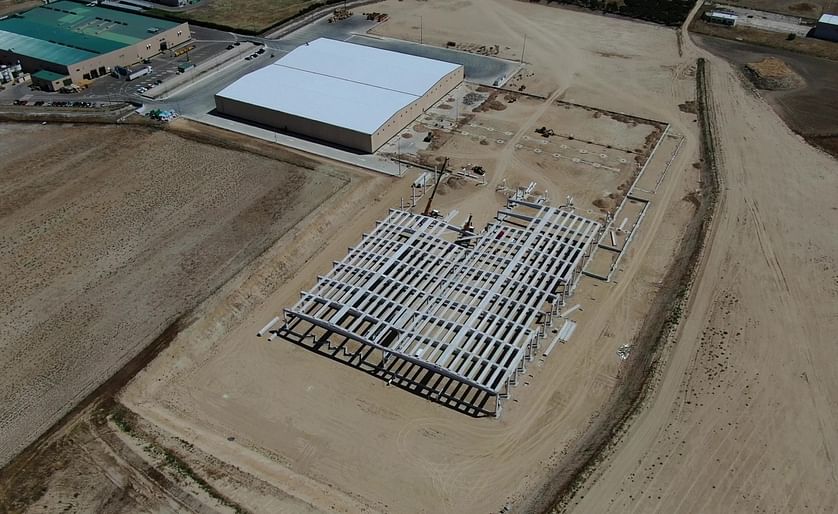 Vista aérea de la ampliación que la empresa está llevando a cabo en sus instalaciones de Medina del Campo. D.V.
