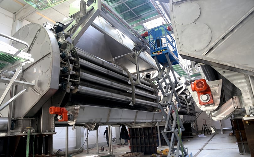 The four latest-generation drum dryers installed are state-of-the-art and feature improved thermal conductivity thanks to their sheet steel construction