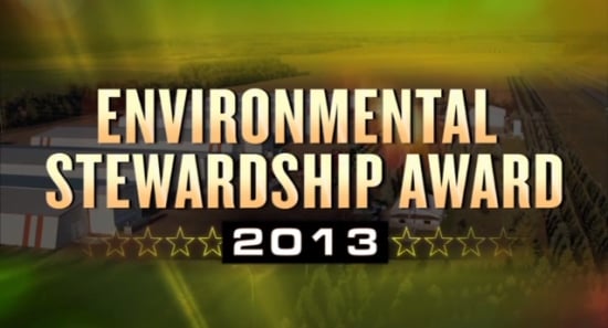 Hoverson Farms in Larimore, North Dakota wins the 2013 National Potato Council Environmental Stewardship Award.