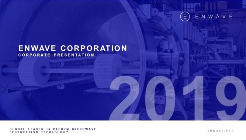 Enwave Corporate Presentation Enwave Corporate Presentation