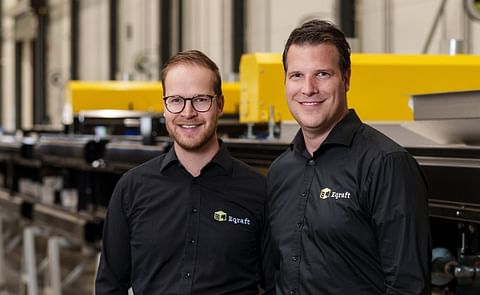 Jouke Aalvanger and Leon Vaandrager, leading the development of the Eqrader™ optical sorting machine for potatoes Jouke Aalvanger and Leon Vaandrager, leading the development of the Eqrader™ optical sorting machine for potatoes