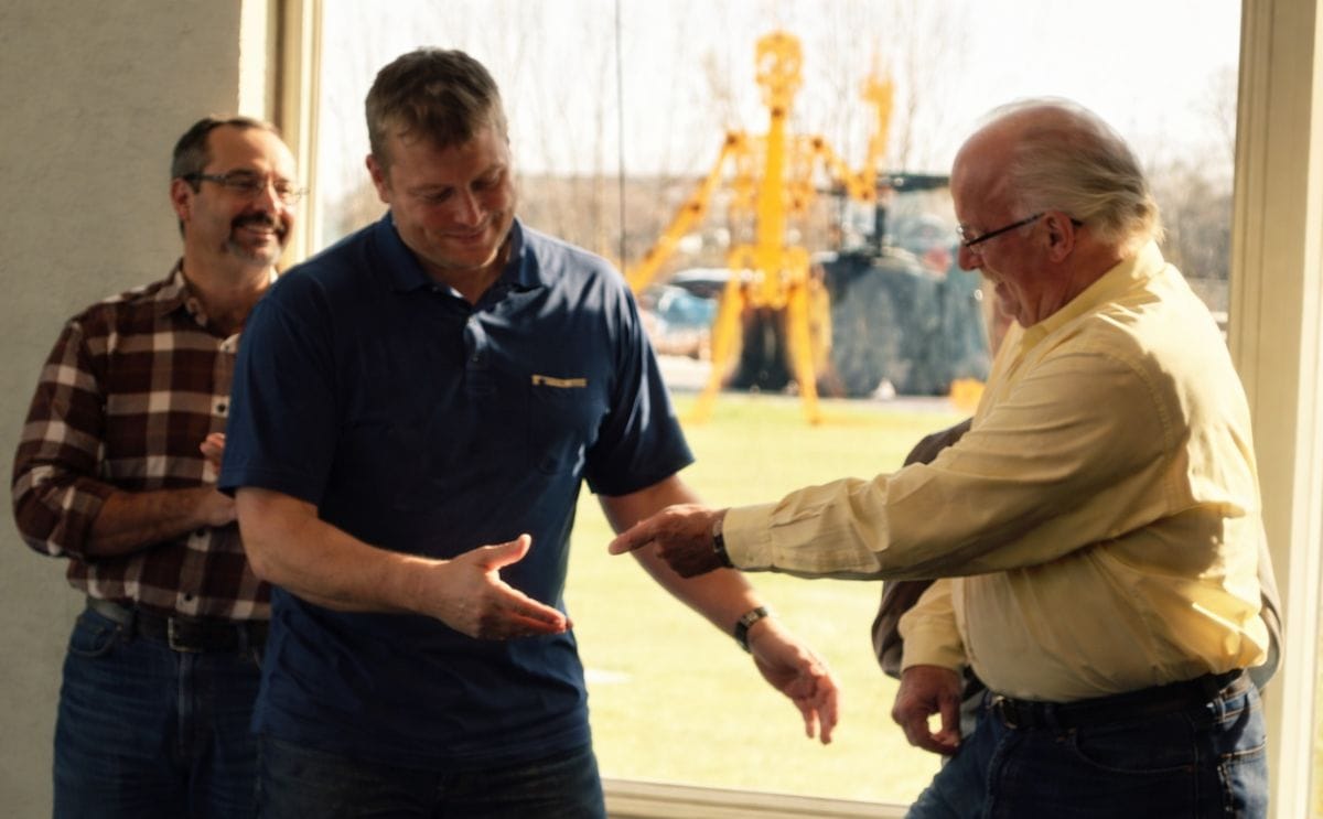 Handing over of new business cards. Happy 65th birthday Gregg Halverson and congrats on the new title (CEO of Black Gold Farms) Eric Halverson (Courtesy: Black Gold Farms Facebook) Handing over of new business cards. Happy 65th birthday Gregg Halverson and congrats on the new title (CEO of Black Gold Farms) Eric Halverson (Courtesy: Black Gold Farms Facebook)