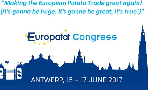 The slogan of this year`s Europatat Conference - focused on plant health and trade - is 'Making the European Potato Trade great again! (it’s gonna be huge, it’s gonna be great, it’s true!)' The slogan of this year`s Europatat Conference - focused on plant health and trade - is 'Making the European Potato Trade great again! (it’s gonna be huge, it’s gonna be great, it’s true!)'