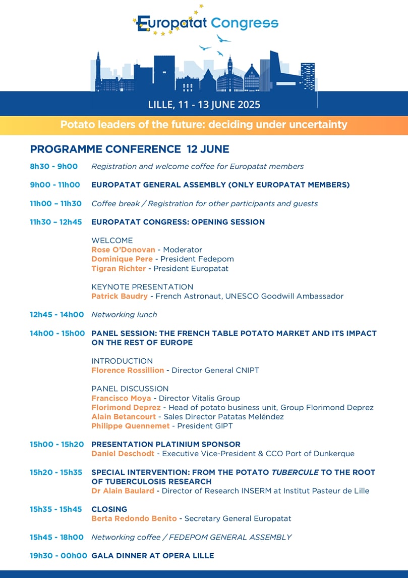 Europatat Congress Programme 2025
