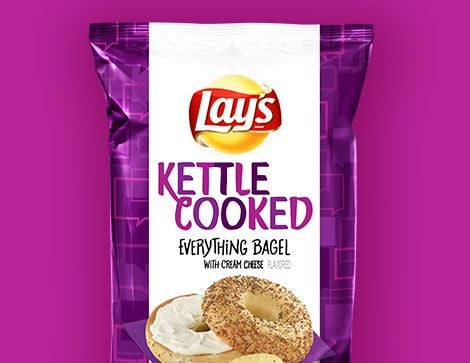 "Lay's Kettle Cooked Everything Bagel with Cream Cheese" from Lindsay Hoffman (Palm City, Florida.) "Lay's Kettle Cooked Everything Bagel with Cream Cheese" from Lindsay Hoffman (Palm City, Florida.)