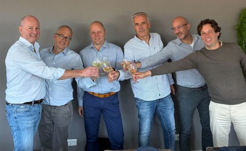 Executives from Sticomax Group and ICS Spiral Freezers celebrate the acquisition agreement, marking a new phase of growth and collaboration in global food processing solutions. Executives from Sticomax Group and ICS Spiral Freezers celebrate the acquisition agreement, marking a new phase of growth and collaboration in global food processing solutions.