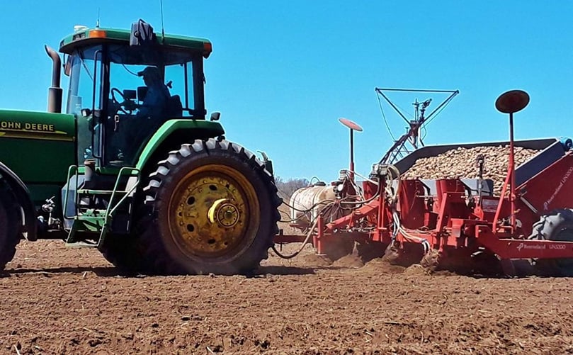 Portage County farmer Justin Isherwood in 2020 provides a test plot for University of Wisconsin potato research. He says he wants to do that again this year. Portage County farmer Justin Isherwood in 2020 provides a test plot for University of Wisconsin potato research. He says he wants to do that again this year.