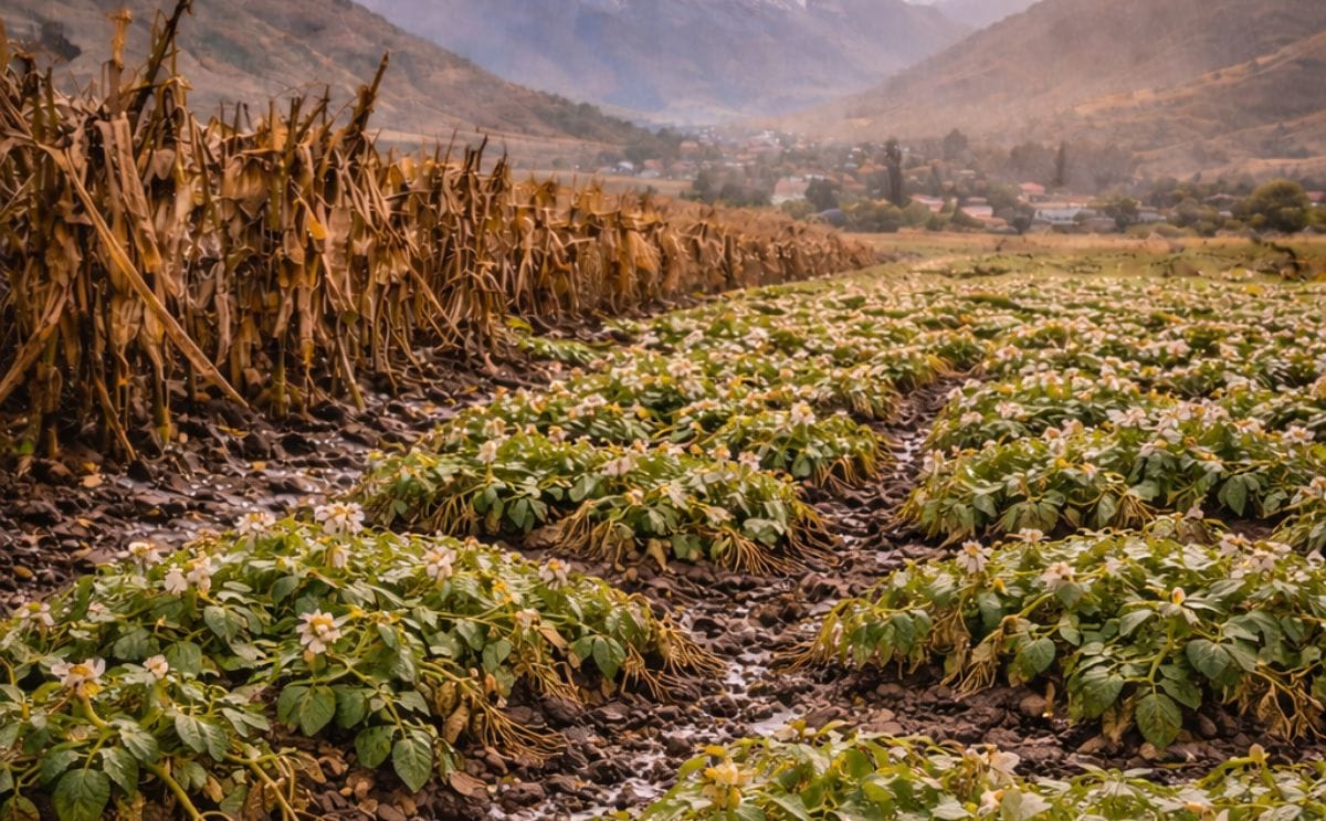 Extreme weather in Peru’s Valle del Mantaro damages maize and potato crops, threatening early-2026 supply and pushing prices higher.