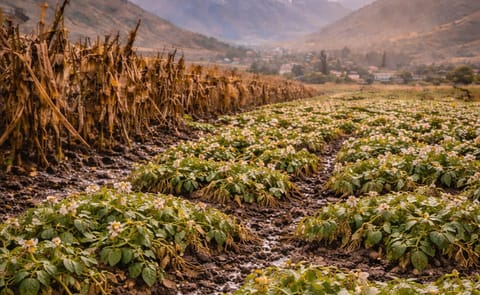 Extreme weather in Peru’s Valle del Mantaro damages maize and potato crops, threatening early-2026 supply and pushing prices higher. Extreme weather in Peru’s Valle del Mantaro damages maize and potato crops, threatening early-2026 supply and pushing prices higher.