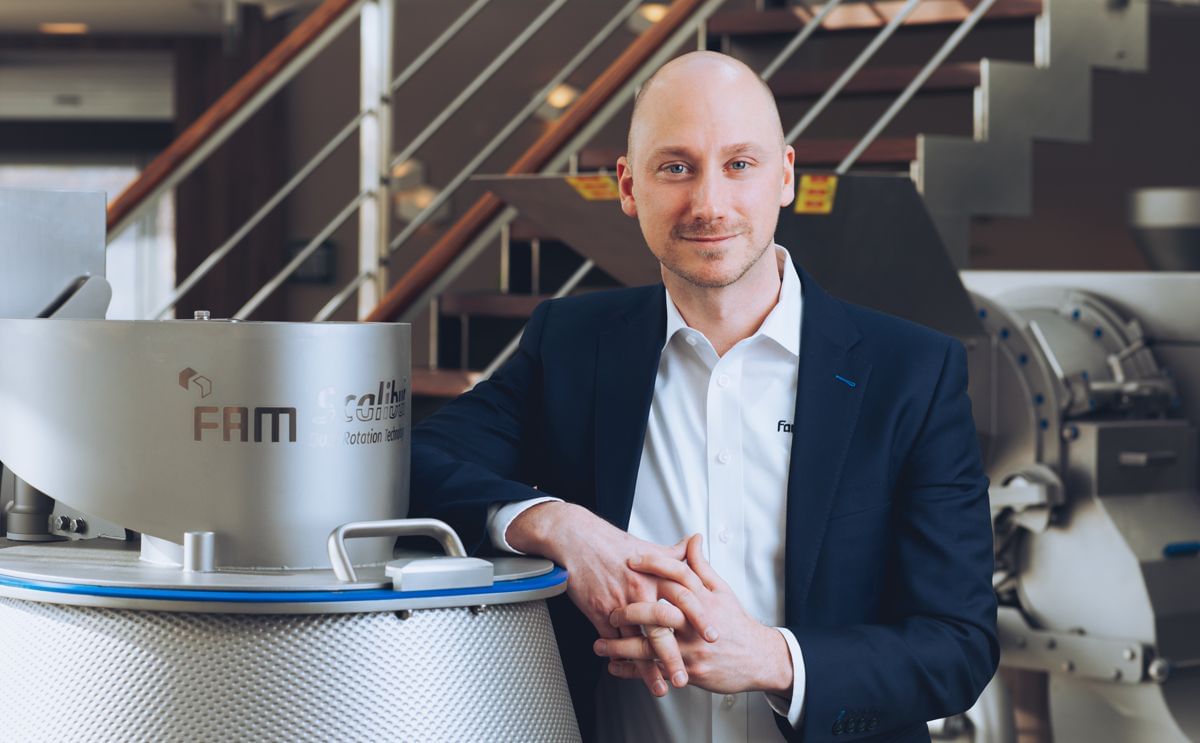 Paul Krechel, Executive Vice President at FAM STUMABO USA, at the company’s new U.S. headquarters in Franklin, Wisconsin — marking a key step in the firm’s global expansion and commitment to localized customer support.