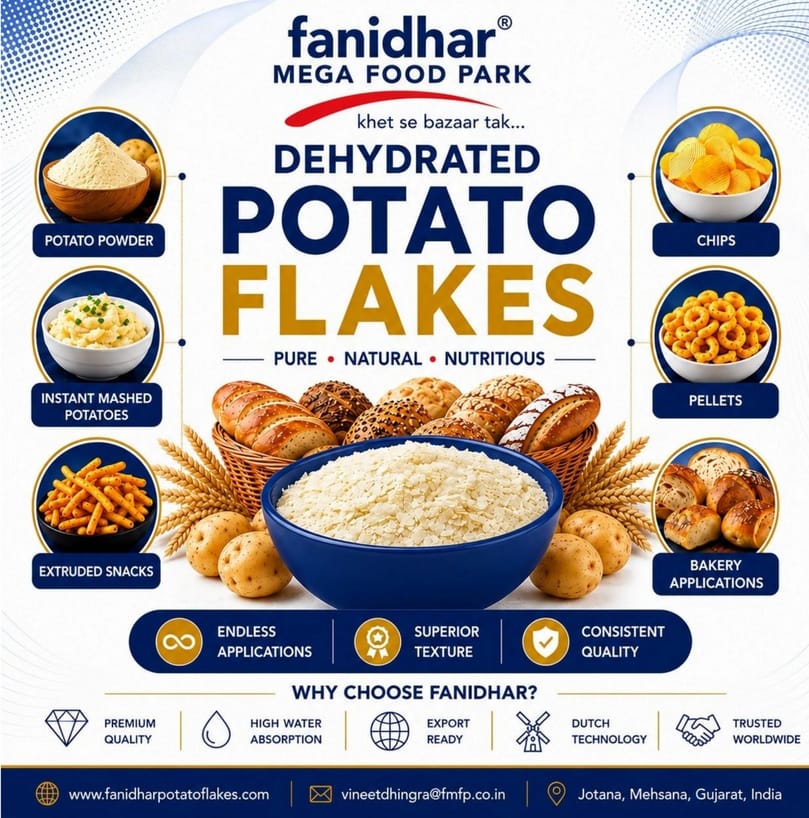 Fanidhar Mega Food Park apresentará ingredientes premium de batata na SNACKEX 2026 em Lisboa