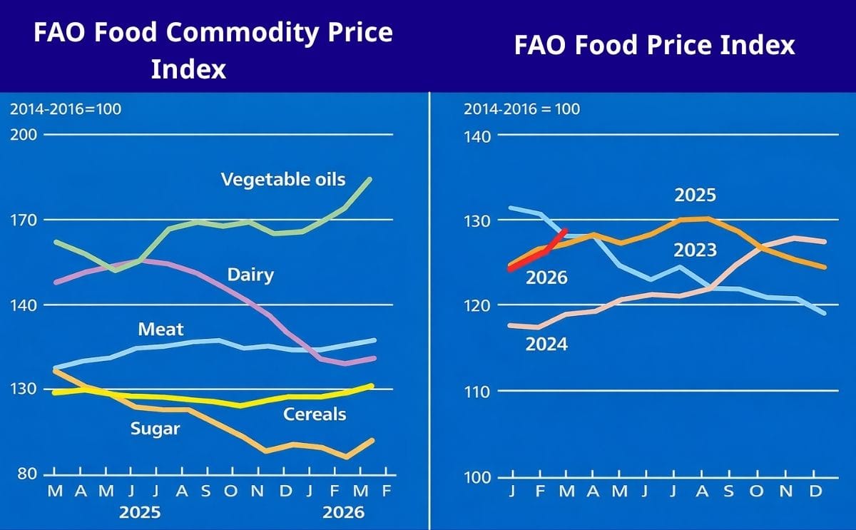 FAO Food Commodity Price Index and FAO Food Price Index