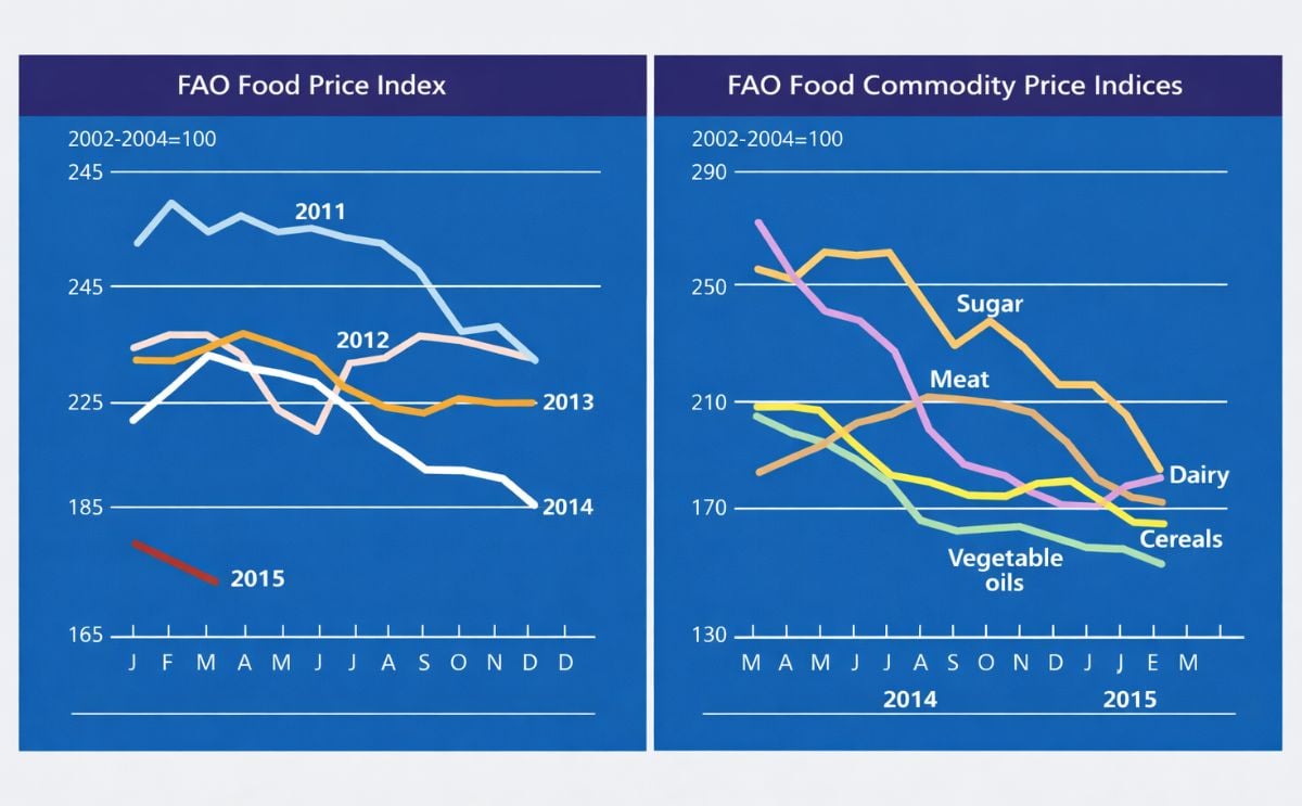 The FAO Food Price Index drops further in March The FAO Food Price Index drops further in March
