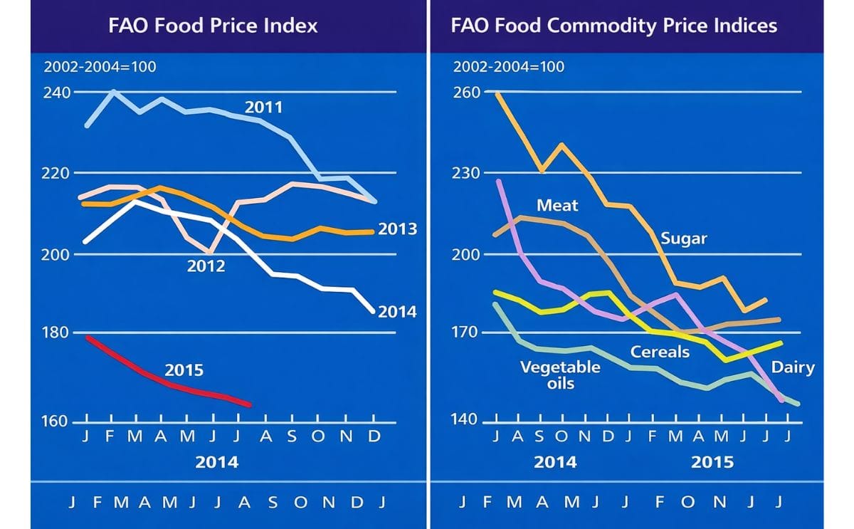 FAO Food Price Index at six year low FAO Food Price Index at six year low