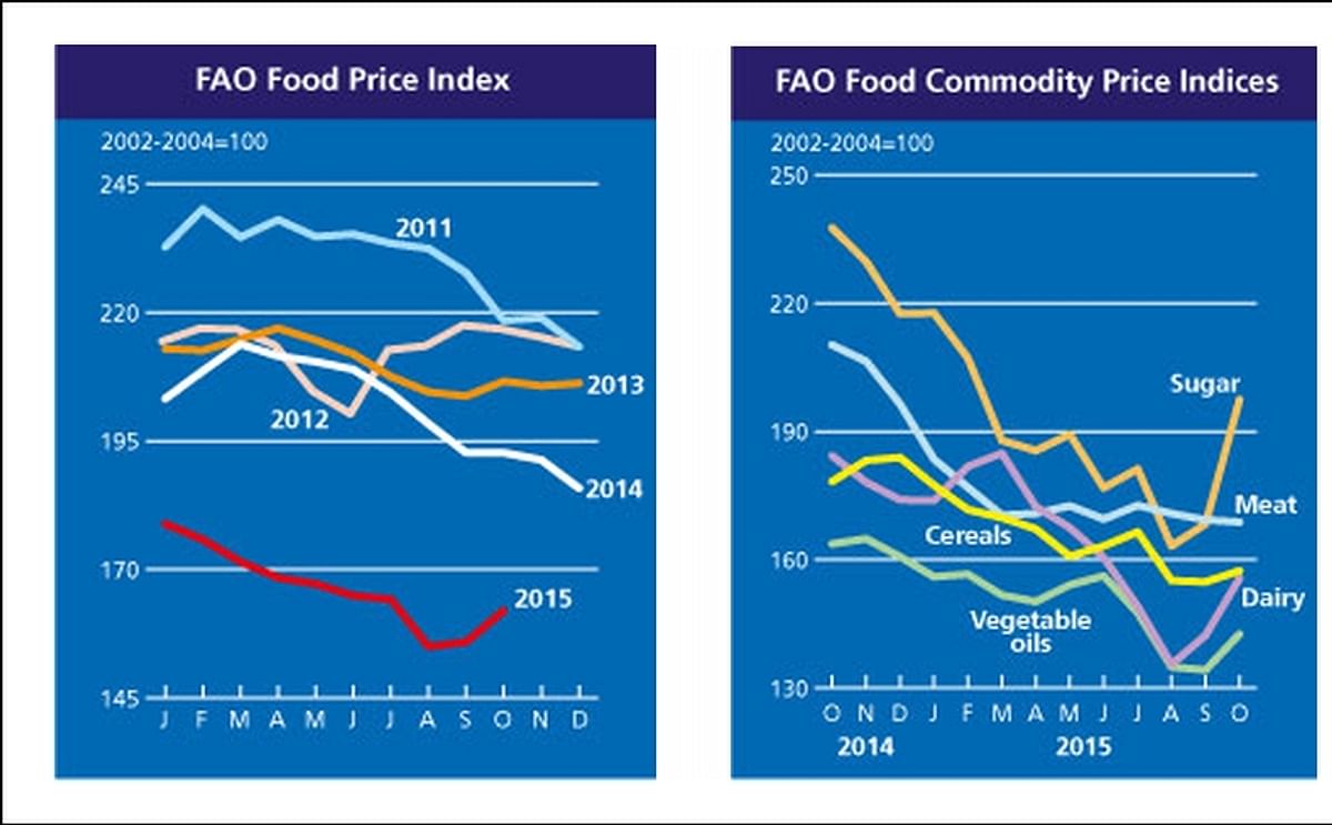 Sharp increase in FAO Food Price index in October Sharp increase in FAO Food Price index in October