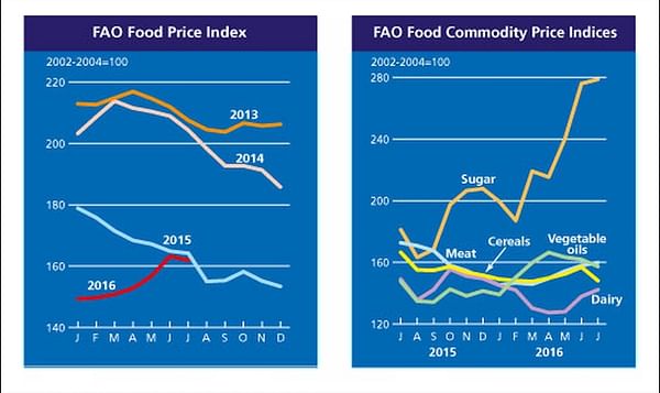 The FAO Food Price Index went down in July
