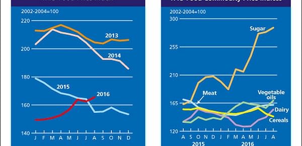 The FAO Food Price Index hits a 15-month high in August