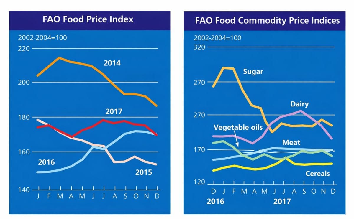 The FAO Food Price Index rebounded in 2017 despite a decline in December The FAO Food Price Index rebounded in 2017 despite a decline in December