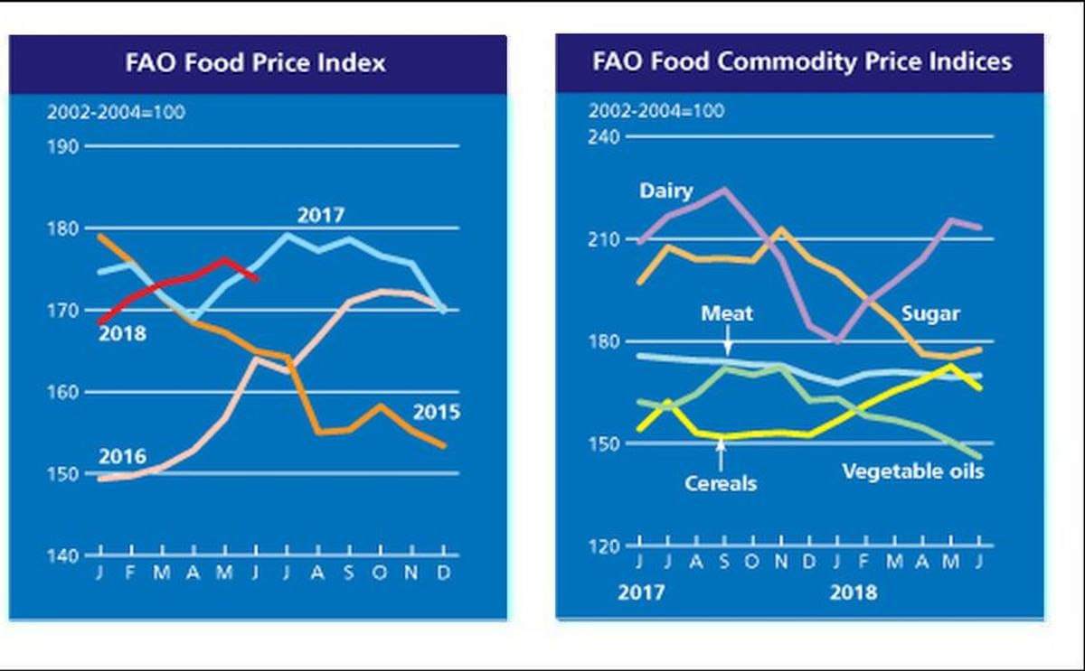 The FAO Food Price Index slips in June on heightened trade tensions The FAO Food Price Index slips in June on heightened trade tensions