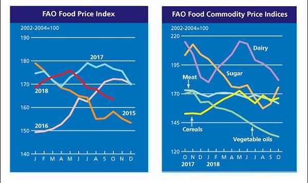 FAO Food Price Index slightly lower in October