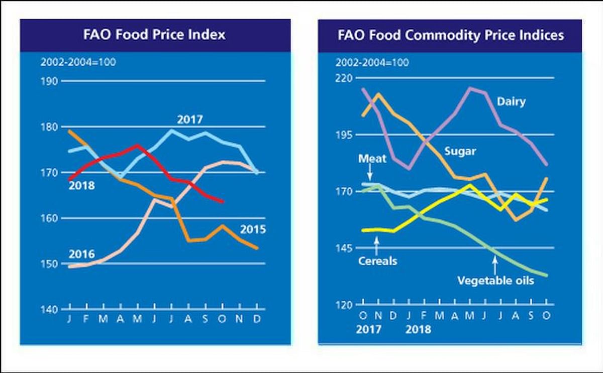 FAO Food Price Index dips for the fifth consecutive month in October