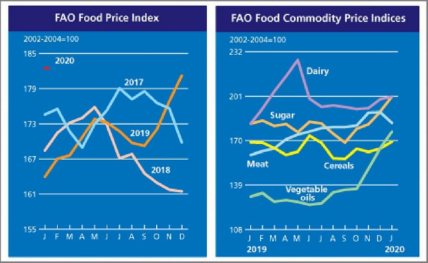 The FAO Food Price Index rose for the fourth consecutive month in January